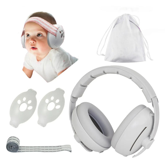 Full Set 4 Colors 2-in-1 New Baby Ear Protection Noise Cancelling Headphones Convertible Design Noise Reduction Earmuffs for Infant Improves Sleep Aid Outdoor Travel Baby Care Supplies