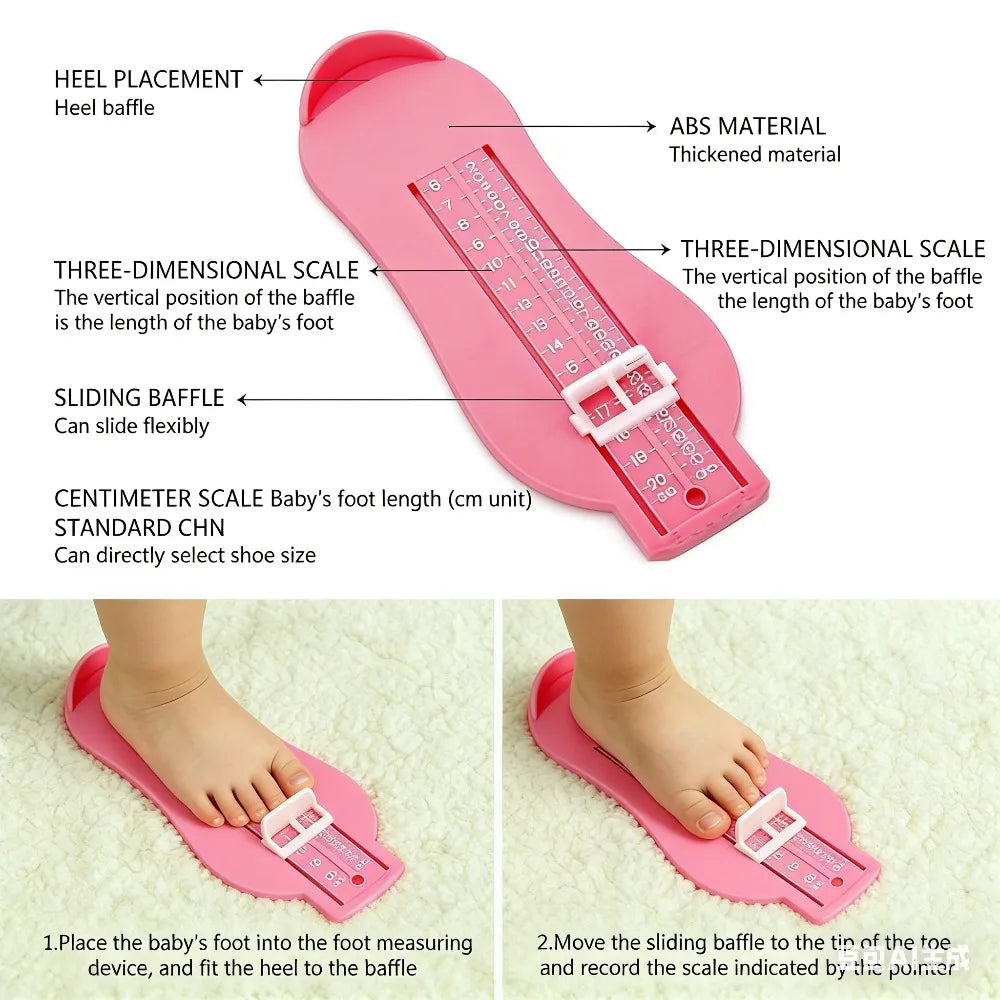 Baby Foot Measurer Children's Foot Length Tester Universal Size Kids' Shoe Size Gauge Infant-Specific Precision Angle Measurer