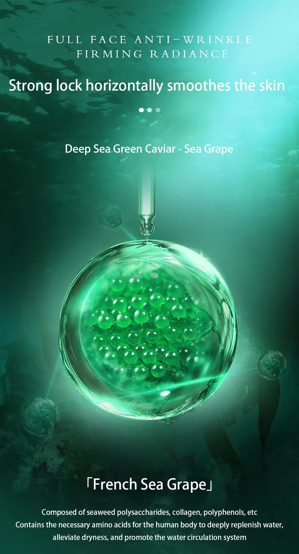 New SEA GRAPE 4 Colors Korean Collagen Firming Revitalizing Cream Hydrating Moisturizing Repair Skin Dark Yellow Rough Skin Care Korean Face Cream