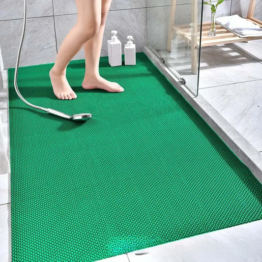 NEW 1-2-4-8PCS Set Green/Red Color 40x90CM Non-Slip Floor Mats PVC Kitchen Bathroom Shower Indoor Outdoor Water Pool Waterproof Dirt-Resistant Foot Mats Carpet Non-Slip Mats
