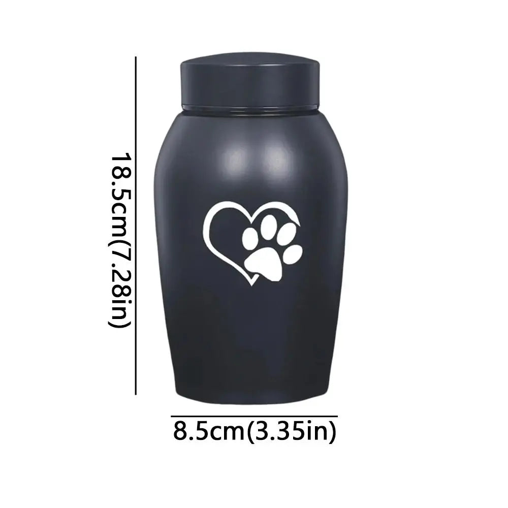 20 Styles Pets Last Farewell Columbarium Stainless Steel Pet Ashes Urn Black Moisture-Proof Memorial Pet Urn Portable Pet Cremation Urn For Small Animals