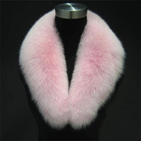 NEW Arrivals Luxury Real Natural Color Raccoon Fox Real Fur Collar Scarf Genuine Big Size Scarves Warp Shawl Neck Warmer Stole Muffler with Clip Loops Ladies Luxury Fashion Apparel Accessories Clothing Supplies