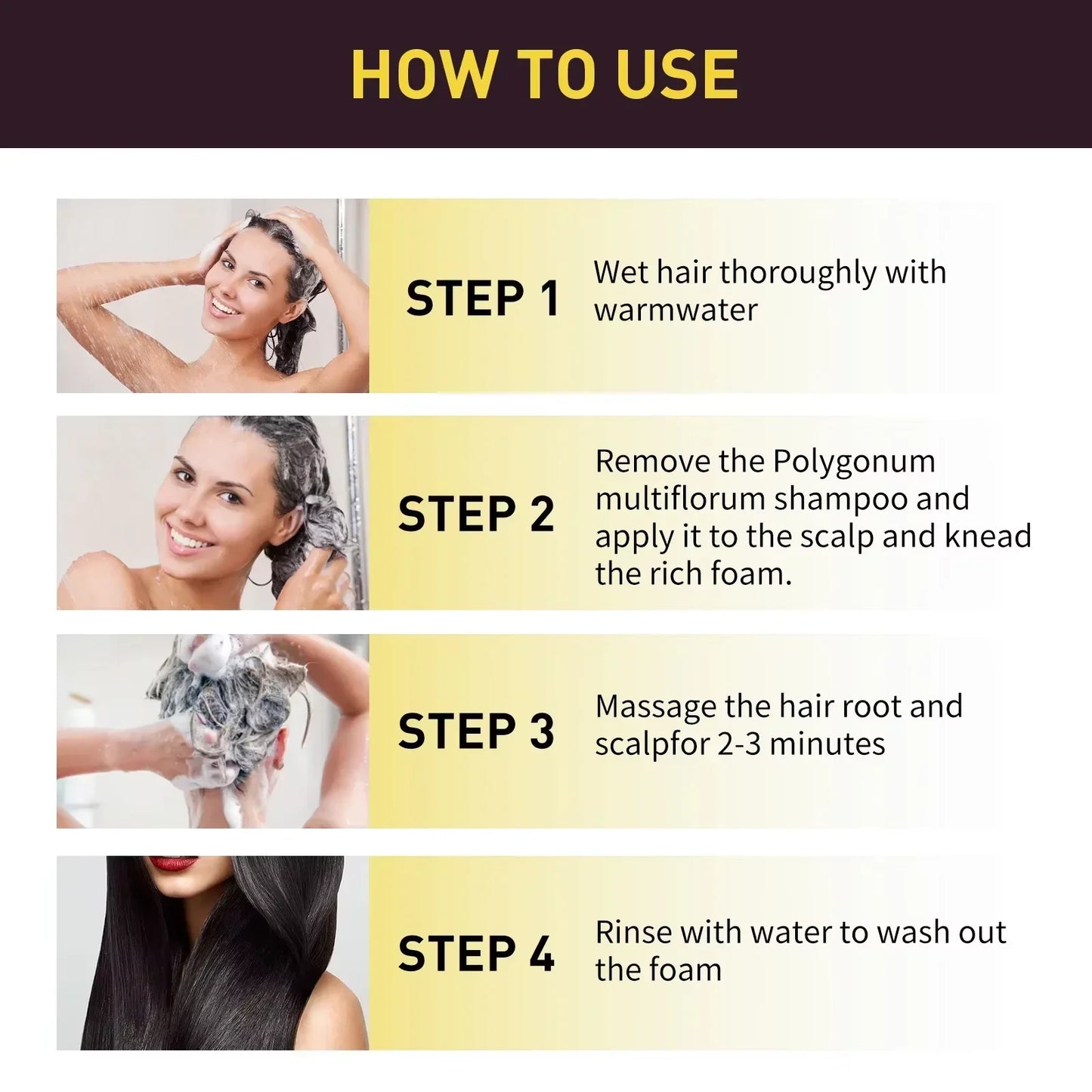 NEW 10PCS Set Natural Herbal Korean Hair Dye Shampoo 3 in 1 Change Hair Color Gray Hair to Dark Brown Black Deep Nourishing Fashion Hairs Care 100ml Women Men Hair Care Supplies