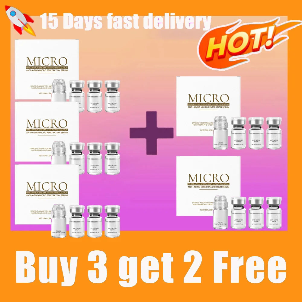 Buy 5 Get 5 Free Collagen Anti-Wrinkle Essence Hydrating Firming Pore-Cleaning Anti-Aging Essence Set Women Skin Care Sets Korean Beauty Products