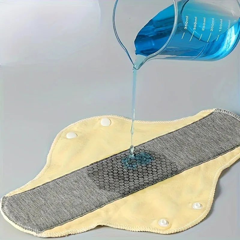 4 PCS Set Washable Incontinence & Sanitary Pads, Leak-Proof Waterproof Graphene Aseptic Technology for Women Period & Elderly Health Care Sets Hygiene Supplies