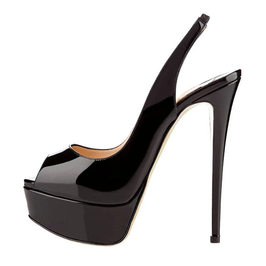 Just Arrived 7 Colors New Women Sandals 14CM Super High Heels Sexy Open Toe Platform Sandals Gladiator Evening Party Dress Red Wedding Guest Shoes Plus Size Ladies Footwear Supplies