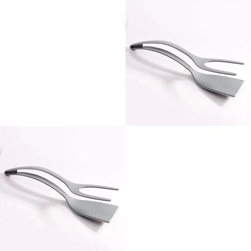 4 PCS Set 5 Colors  Egg Flipper Spatula Grip And Flip Spatula Tongs Silicone Egg Flipper Tool Fish French Toast Tongs Non-Stick Cooking Accessories Kitchenware Tools