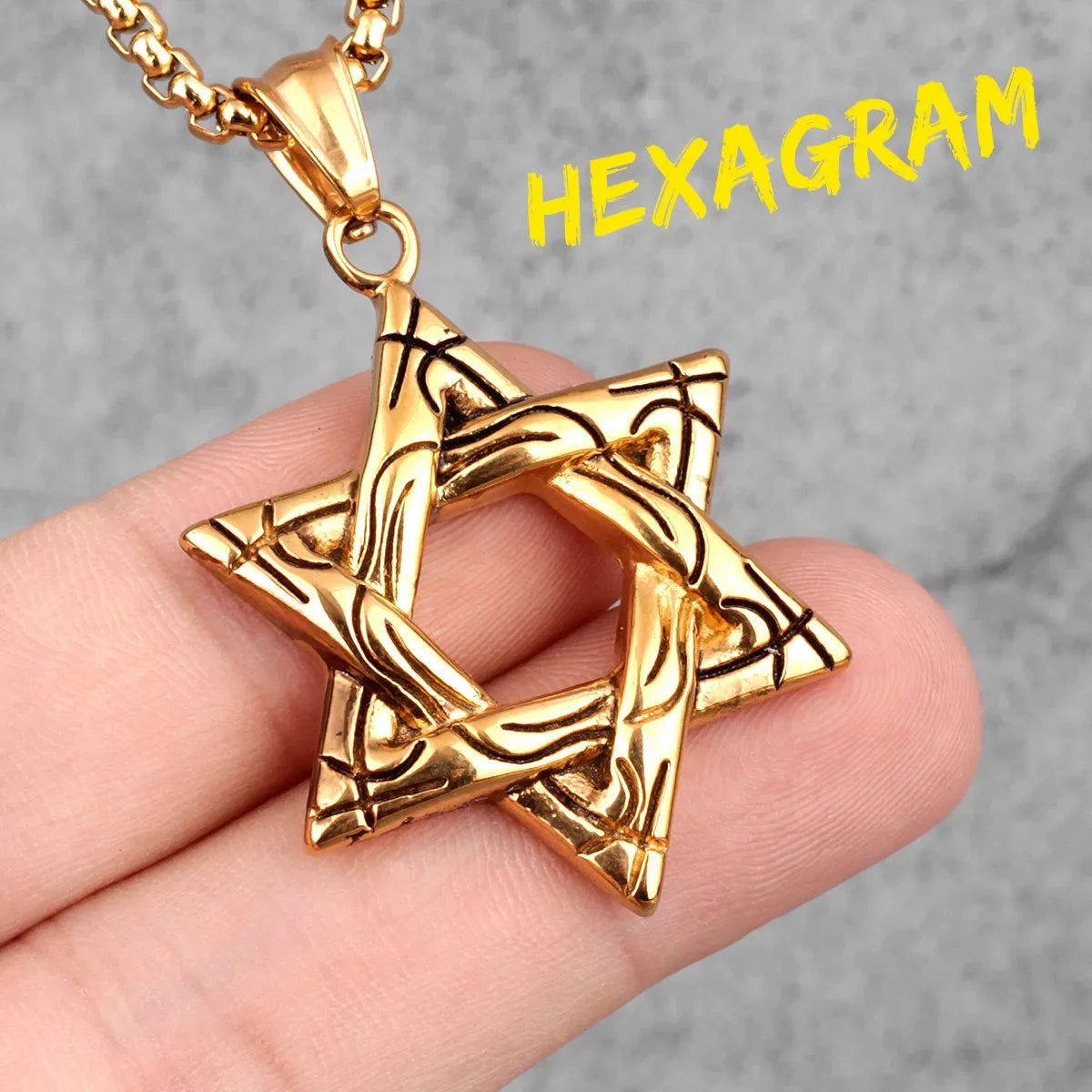 38 Types Illuminati's Masonic Hexagram Salomon Star of David Masonic Stainless Steel Men Necklaces Pendant Chain Punk New in For Women Fashion Secret Society Jewelry Gifts