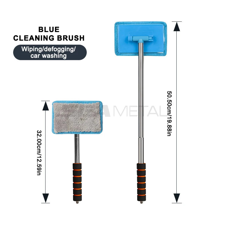 NEW Arrivals  Car Front Windshield Defogging Brush Telescopic Long Handle Car Household Glass Clean Brushes Dust Remover Tools Car Cleaning Accessories