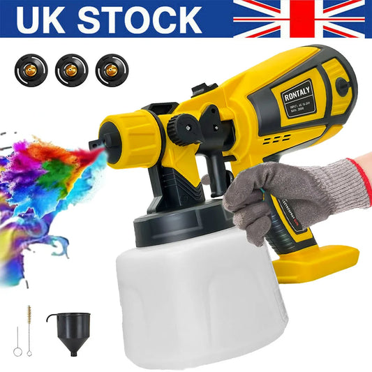 NEW Paint Sprayer Cordless Compatible for  DeWalt 18V Battery Powered HVLP Power Spray Gun XR UK(Tool Only)
