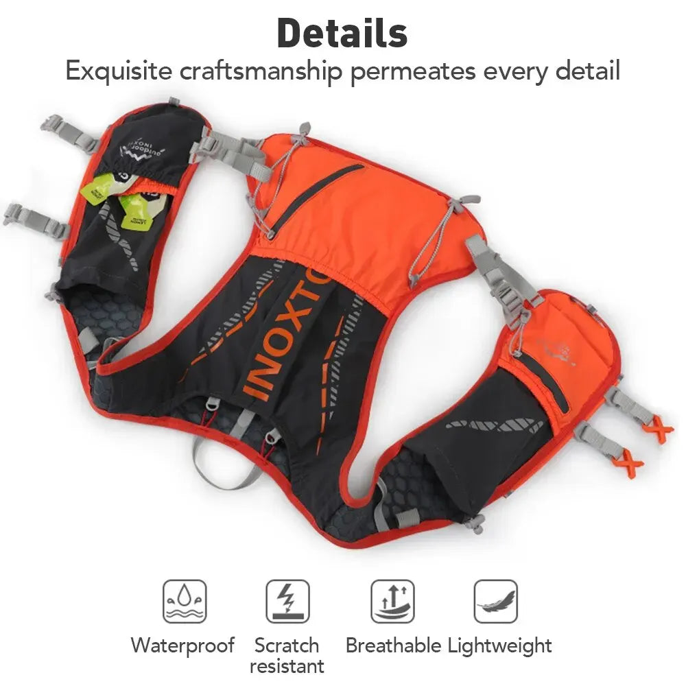 Lightweight Running Backpack Hydration Vest, Suitable for Bicycle Marathon Hiking, Ultra-light and Portable 5L