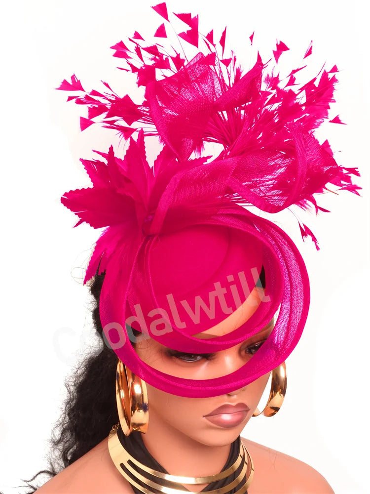 20 Colors Women's Luxury Evening Wedding Mesh Pillbox Fascinator Hat Ladies Bride Kentucky Formal Church Headwear Tea Cocktail Party French Chapeau Cap With Feather Clips