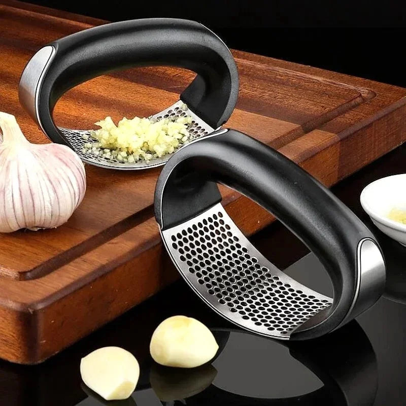 NEW Arrivals 6 PCS Set Stainless Steel Garlic Press Crusher Manual Garlic Mincer Chopping Garlic Fruit Vegetable Tools Kitchen Accessories
