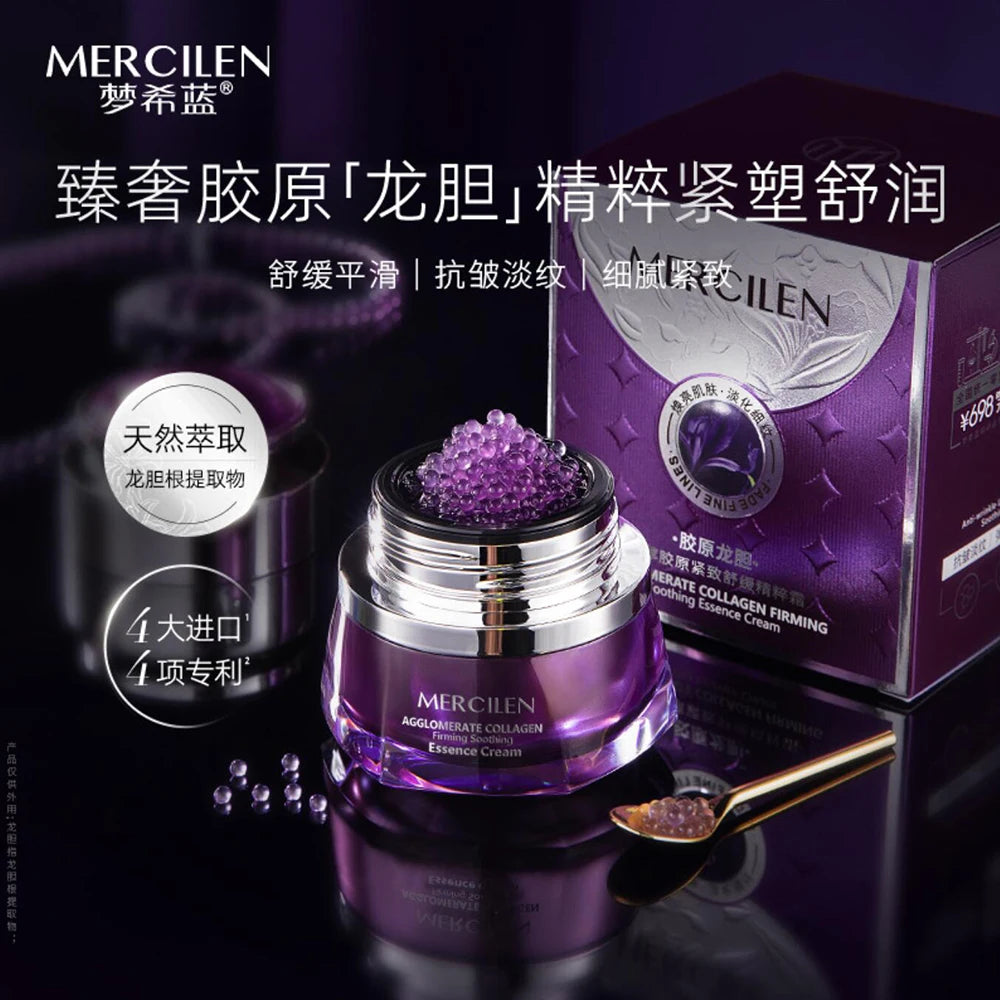 NEW 3 Colors Gentian Root Korean Collagen Firming Soothing Essence Face Cream Delicate Firming Balanced Skin Fine Lines Korea Skincare Products