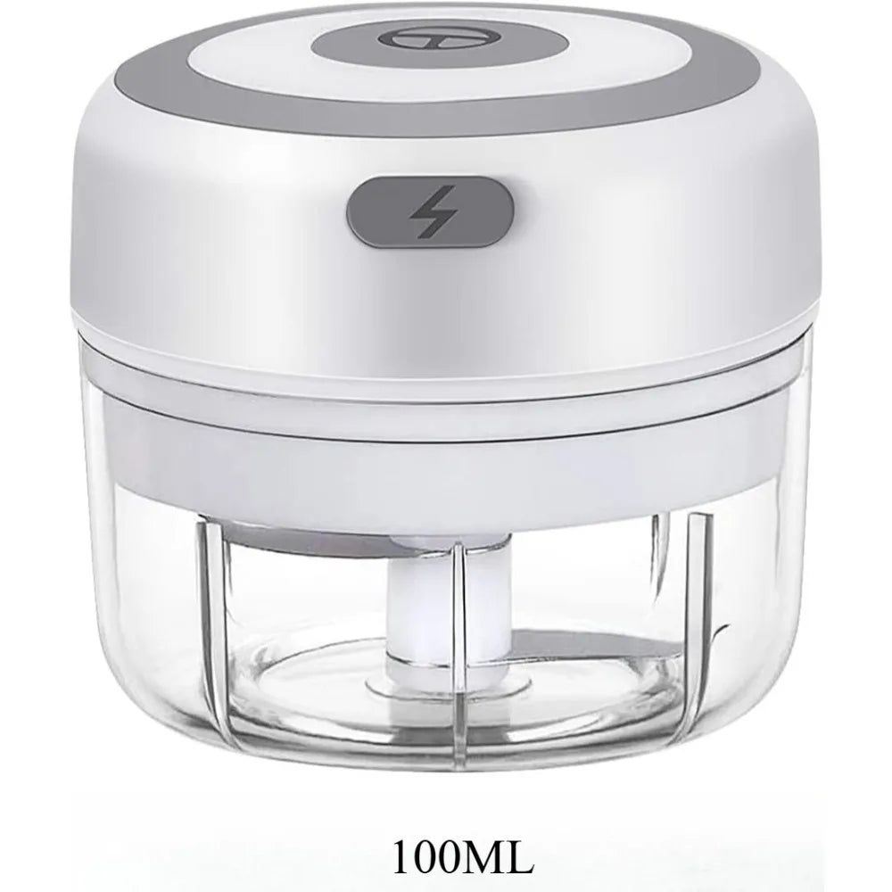 Electric Garlic Mincer 250ML Vegetable Chopper Food Chopper, USB Mini Garlic Mincer, Onion Chopper Portable Small Food Processor