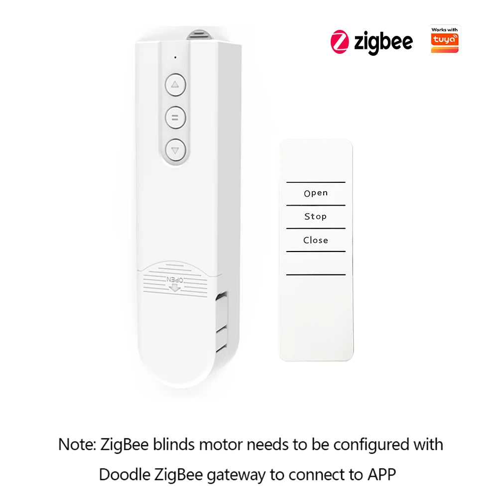 NEW Arrivals Wi-Fi/Zigbee/Bluetooth Smart Robot Curtains Roller Open/Close Pusher Shade Driver ,Solar Panel ,Blinds Motor Power By Battery ,For Alexa Google Home, Easy Install Curtains Drapes Robot Motor.