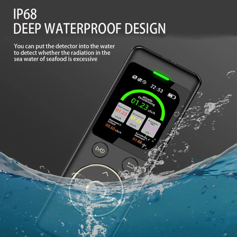 EMF Device GM02 Newest Geiger Counter Can Waterproof Nuclear Radiation Detector X -Y Hard B-Ray Radioactivity Personal Dosimeter