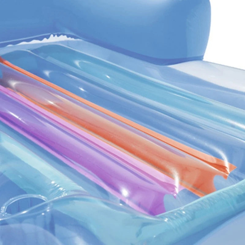 NEW Arrivals Inflatable Floating Row Air Mattresses Swimming Water Pool Beach Sea Inflatable Water Sleeping Bed Lounger Chair Water Hammock Swimming Sports Supplies