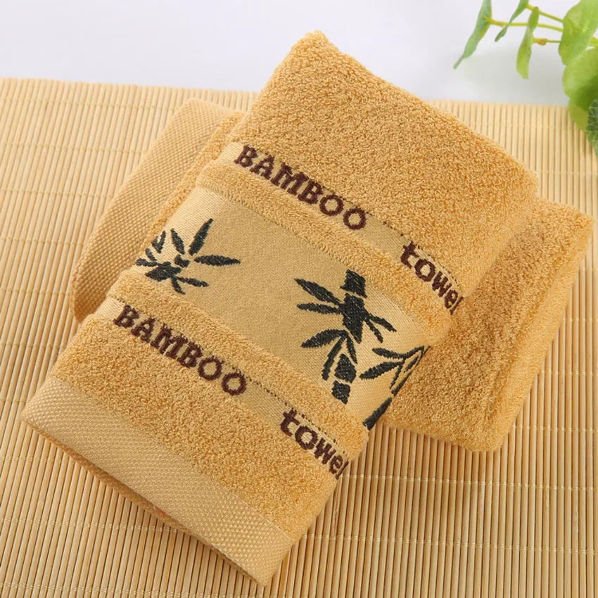 100% Bamboo Fiber Towels 3 Colors Set Home Bath Towels for Adults Face Towel  Thick Absorbent  Luxury Bathroom Towels Toalha De Praia Home Bathroom Accessories