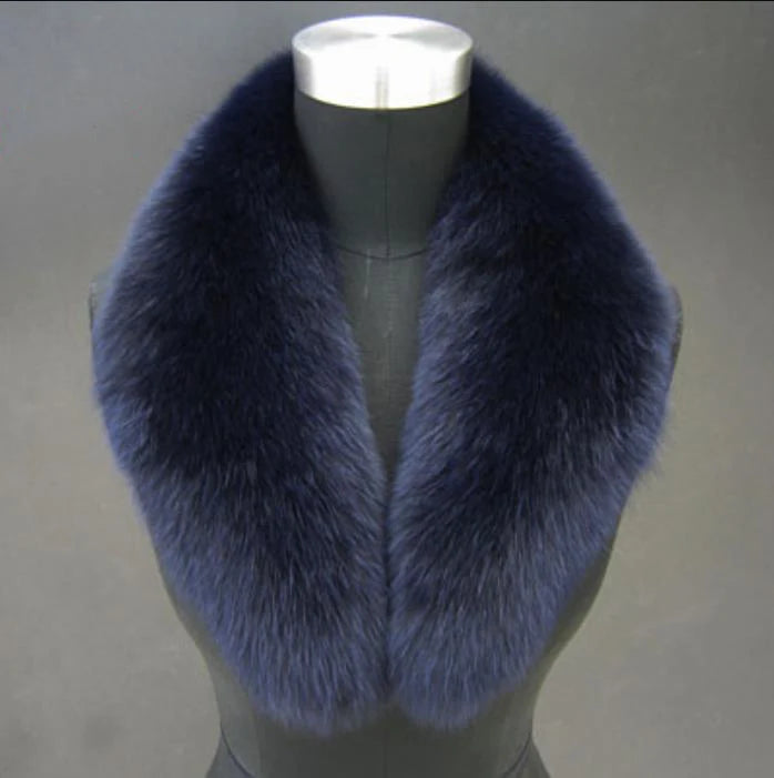 NEW Arrivals Luxury Real Natural Color Raccoon Fox Real Fur Collar Scarf Genuine Big Size Scarves Warp Shawl Neck Warmer Stole Muffler with Clip Loops Ladies Luxury Fashion Apparel Accessories Clothing Supplies