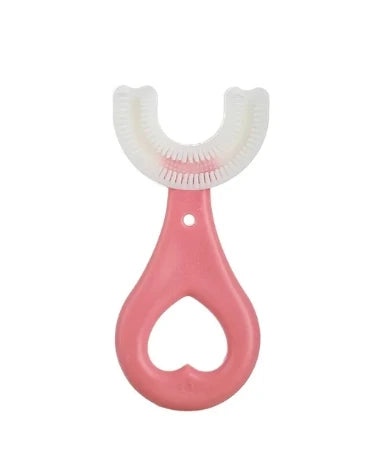 2 PCS Set Baby Toothbrush Children 360 Degree U-Shaped Child Toothbrush Teethers Baby Brush Silicone Kids Teeth Oral Care Cleaning Tools