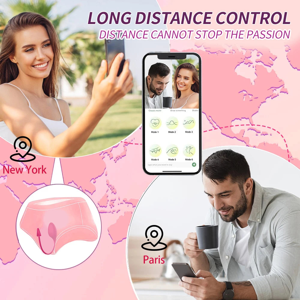 9 Modes Bluetooth G-Spot Dildo Vibrator Egg Outdoor Travel Endless Pleasure Supplies Adult Sex Toys For Women APP Control Clit Stimulator Vagina Anal Massager Female Masturbator Products