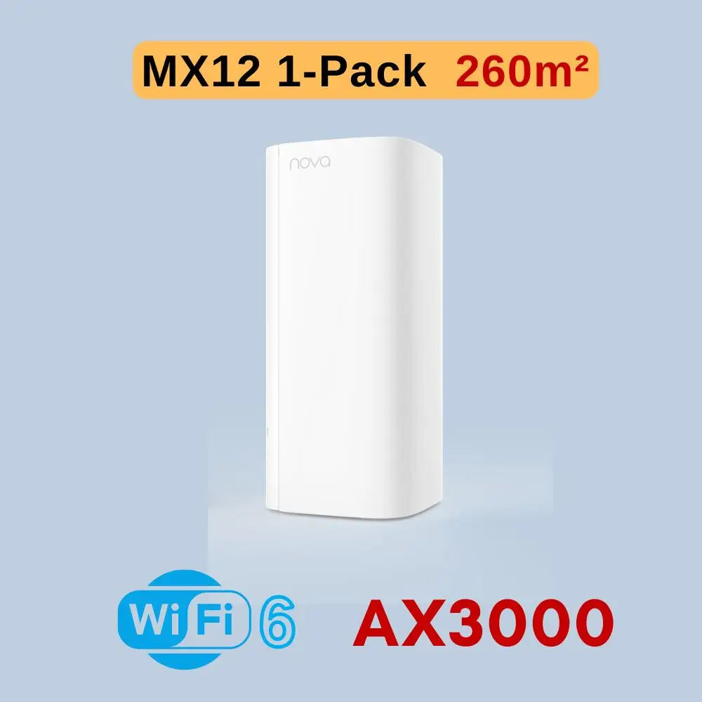3 PCS Set 7000 SQ Ft NOVA Official AX3000 Wi-Fi6 Mesh System EX/MX12 Wireless Router Wi-Fi6 Mesh WI-FI Router Up to 7000 SQ .ft. Range Extender