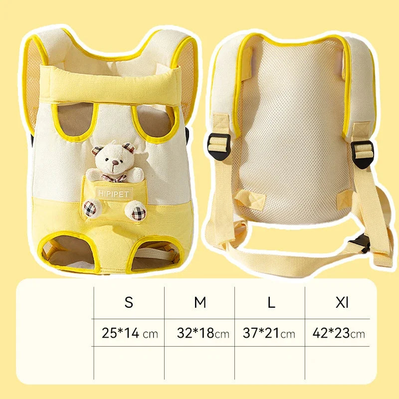 Pet Chest Bag 1PC Cat Dog Breathable Folding Portable Single Shoulder Double Shoulder Handheld Crossbody Dog Outdoor Bag