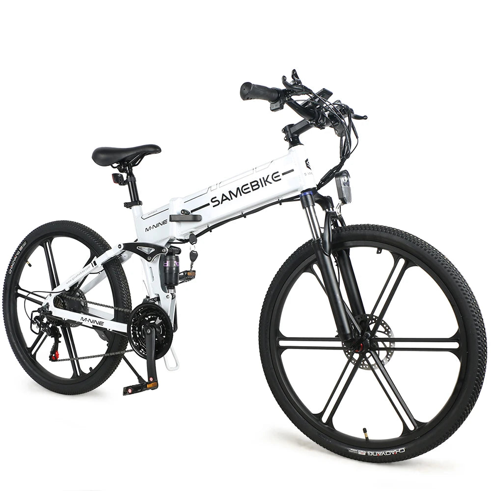 Folding Electric Bicycle 500W Powerful Motor 48V10AH Lithium Battery Snow Electric Bike 26-inch Tire Aluminum Alloy Frame E Bike