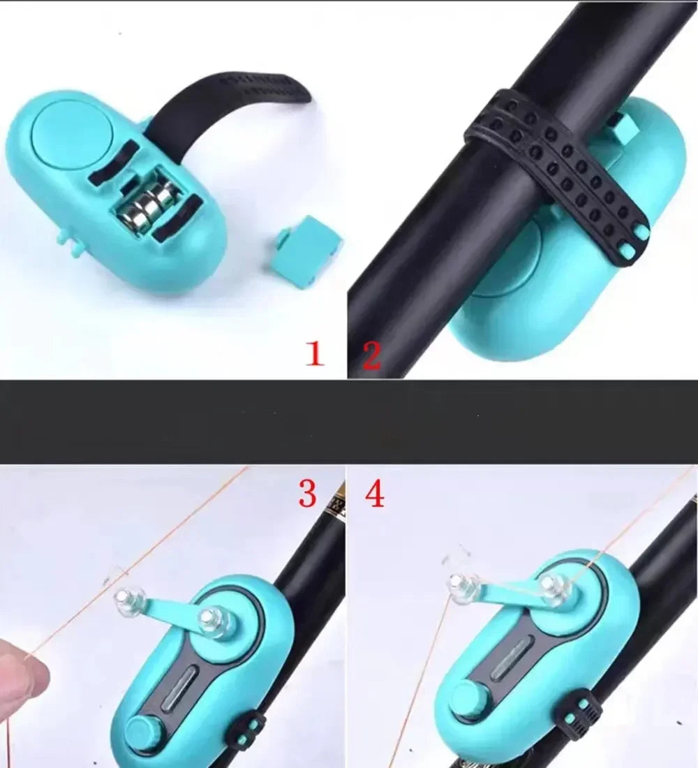 Blue/Black Color Fishing Sound Alarm Electronic Buzzer Indicator Siren Don't Miss A Catch Fish Bite Bait Alarm Sea Rod Indicator Sound Light Alarm Fishing Alarm Fishing Parts Lake River Boat Night Fishing