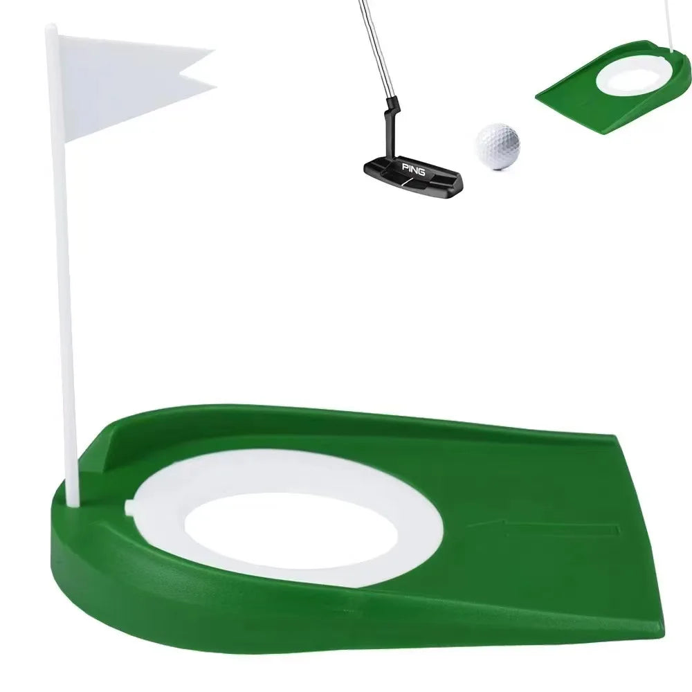 1 piece Golf Putting Disc, Putting and Chipping Practice Device, Indoor and Outdoor Detachable Practice Device, Green Hole Cup