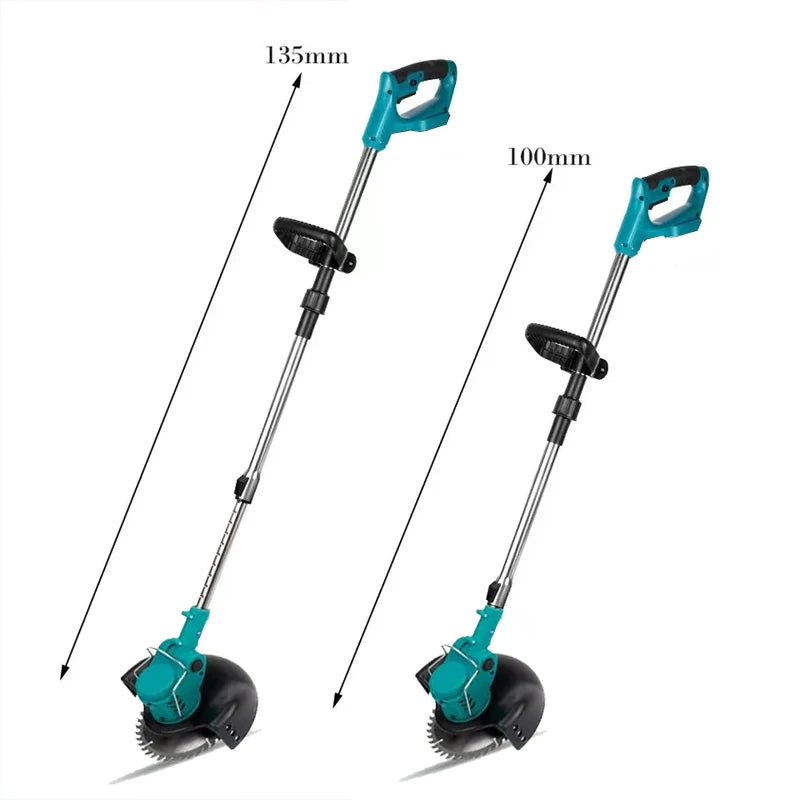 Cordless Lawn Mower Handheld Electric Grass Trimmer Adjustable Garden Tools For Makita 18V Battery