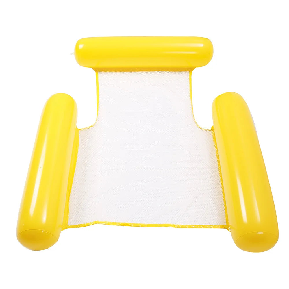 NEW Arrivals 2PCS Set 10 Colors/Styles Summer Pool Float Mat - Striped Inflatable Lounge Chair & Hammock for Adults Kids Water Sports Toys Home Swimming Pool Beach Inflatable Mattress