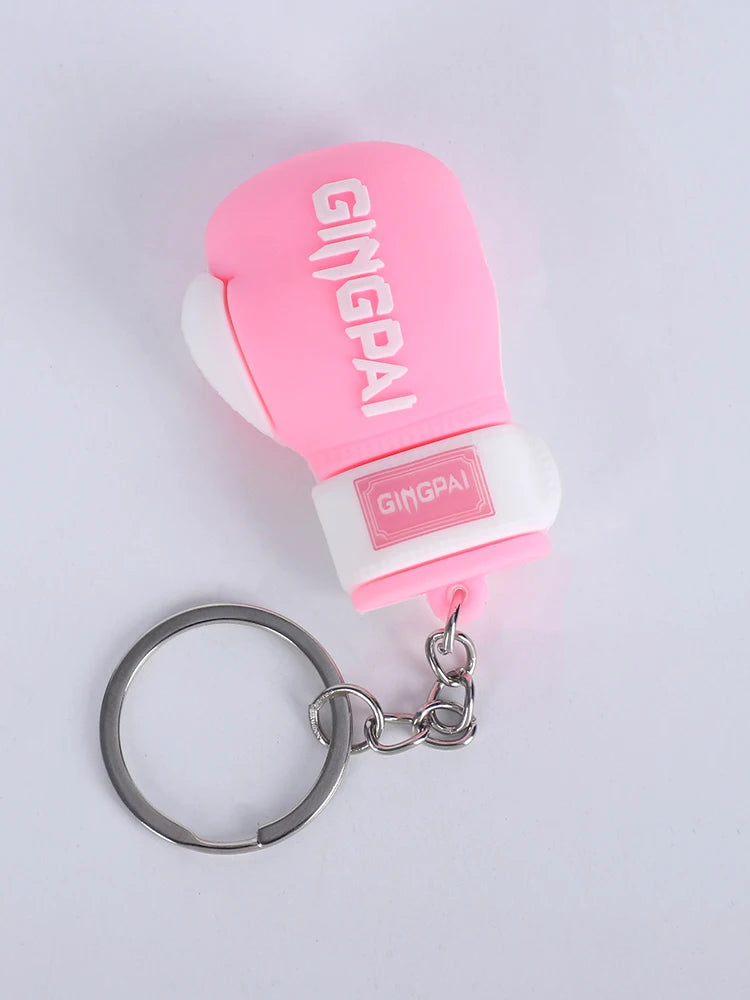 For Boxing Lovers Boxing PU Leather Gloves Keys Holder Punch Sandbag Pendant Muay Thai Kicking MMA Glove Taekwondo Targets Key Ring Kids/Adults Gloves Ornaments