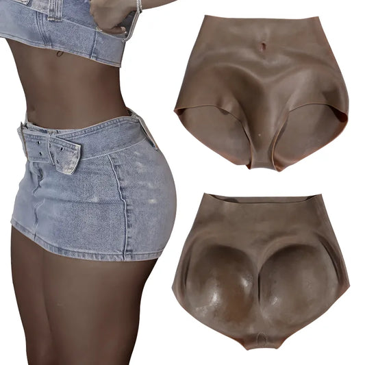 High Waist Female Silicone Big Buttocks Lifting Padded Pants Natural Fack Full Booty Shapewear Super Soft For Woman