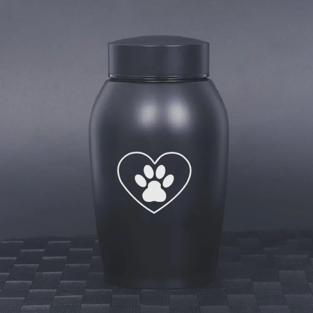20 Styles Pets Last Farewell Columbarium Stainless Steel Pet Ashes Urn Black Moisture-Proof Memorial Pet Urn Portable Pet Cremation Urn For Small Animals