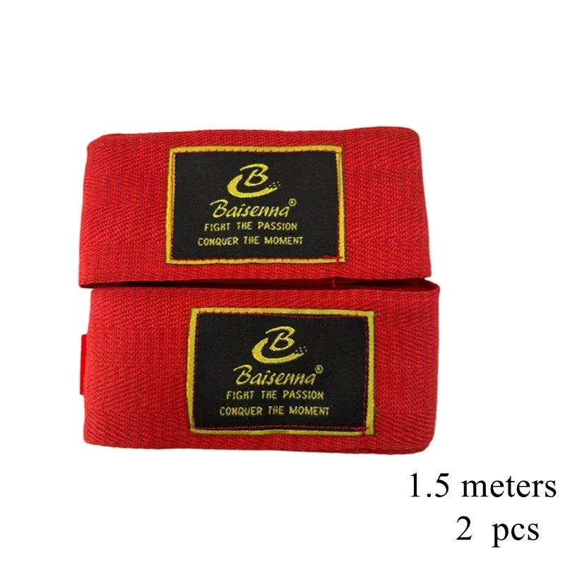2 Rolls Set 1.5/2/3/5M Cotton Boxing Bandage for Women Men Kids Sports Strap Kick Boxing MMA Hand Gloves Wraps Belt Boxing Sports Wraps Bandage Sports Accessories