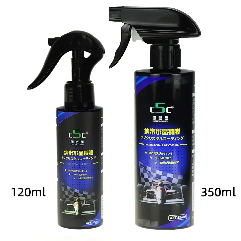 NEW 120-350ml + Gift Set Ceramic Car Coating 9H Paint Care Nano Polishing Crystal Plating Spray + Gift Sealant Products Hydrophobic Coat Liquid Wax Cars Cleaning Supplies