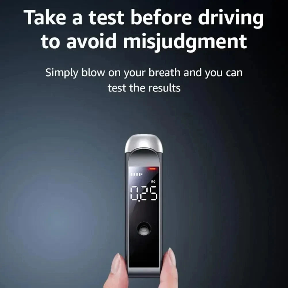 NEW Arrivals Xiaomi Automatic Alcohol Tester Professional Breath Alcohol Tester Rechargeable Breathalyzer Alcohol Test Tools Newest