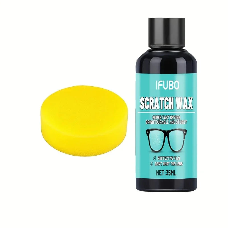 Eyeglass Scratch Wax Repair Cream-Eyeglass Lens and Frame Scratch Polish, Lens Scratch Polishing, Buffing, Suitable for Minor Scratch