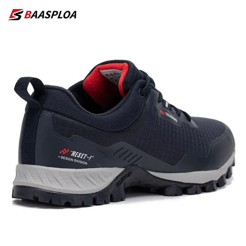 Men Anti-Skid Wear Resistant Hiking Shoes Fashion Waterproof Outdoor Travel Shoes Sneaker Comfortable Male Shoes