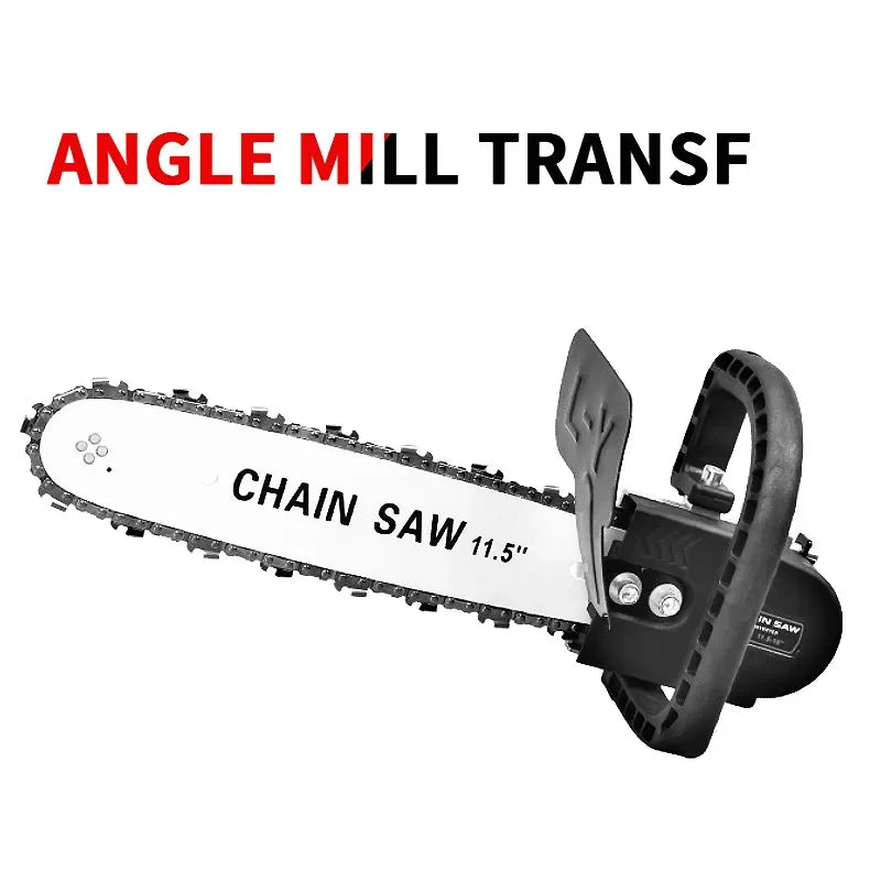 NEW Arrivals 11.5 Inch Electric Chainsaw Bracket Change 100/125/150 Angle Grinder M10 M125 M150 Into Chain Saw Woodworking Power Tool Home Garden Accessories Supplies