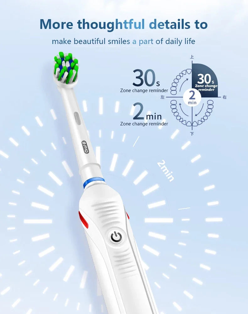 Original Oral B Pro 4000 Full Set Ultrasonic Toothbrush 3D Action Visible Pressure Monitor Electromagnetic Induction Charging Electric Toothbrush USA Origin