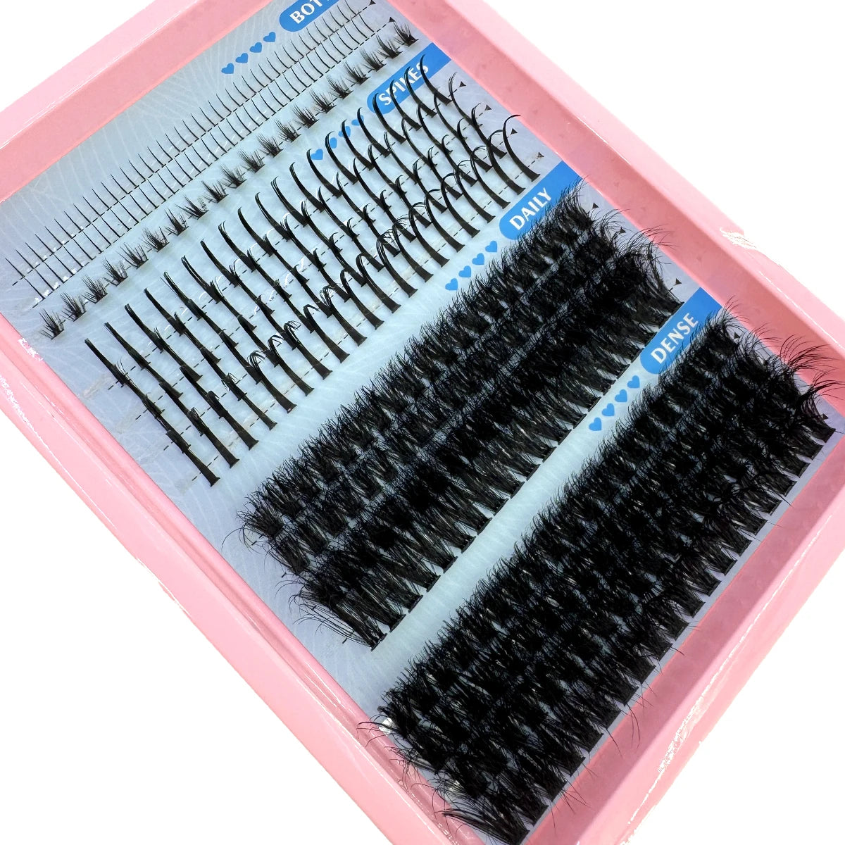 NEW Arrivals 15 Rows Lash Clusters Spikes Eyelash Extensions Spiky Lashes Extension Thick Individual Cluster Lashes with Spikes & Bottom Lashes Women Cosmetic Accessories