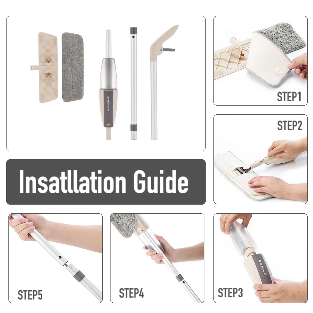 NEW Arrivals Spray Mop For Floor House Cleaning Tools Magic Wash Lazy Flat With Replacement Microfiber Pads For Home Hardwood Ceramic Tiles