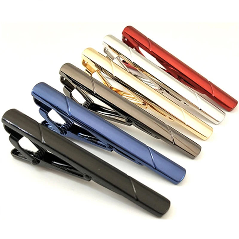 New High Quality Tie Clips Metal Copper Necktie Pin For Men Formal Wedding Ceremony Gold Male Women Ties Suit Accessories
