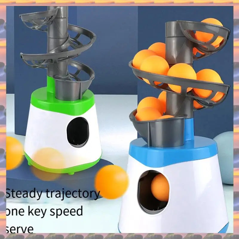 NEW  Portable Table Tennis Ball Pitcher Dual Power Supply Version Ping Pong Ball Robot Pitching Machine For Trainers Sports Accessories