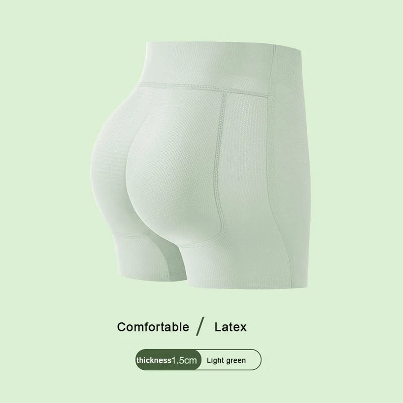 S-2XL Size 4 Colors Peach Butt Natural Latex Hip Lifting Pants, Fake Butt Underwear, Natural Soft Beautiful Hip Cushion, Rich Buttocks