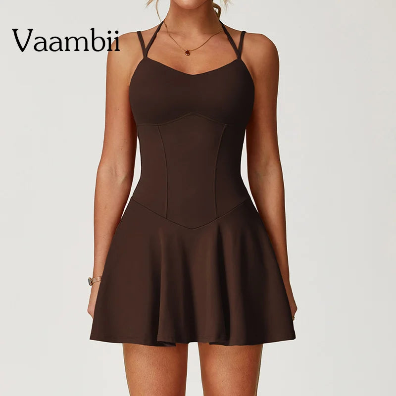 NEW S-XL 5 Colors  Badminton Tennis Golf Suit Anti Shorts Tracksuits Active Wear Pad Women Tennis Yoga Set One-Pieces Dress Sports Golf Badminton Skirts