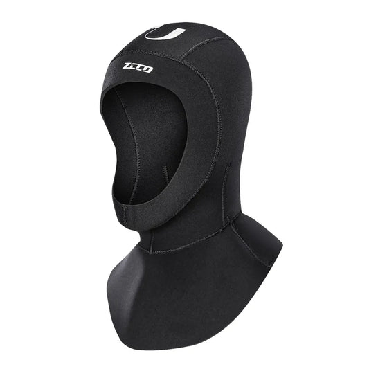 3MM Neoprene Professional Scuba Diving Cap Hood Neoprene Protect Hair Swimming Hat With Shoulder Snorkeling Equipment Hat Hood Swim Warm Wetsuit Accessories
